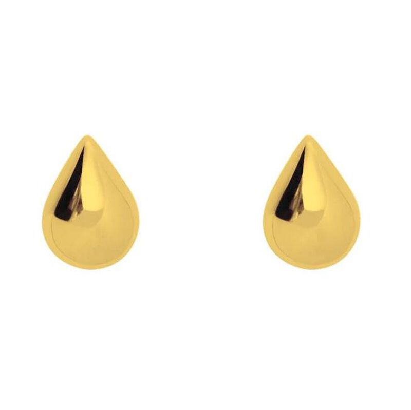 Boh Runga Droplet Stud Earrings Gold Plated image number 0